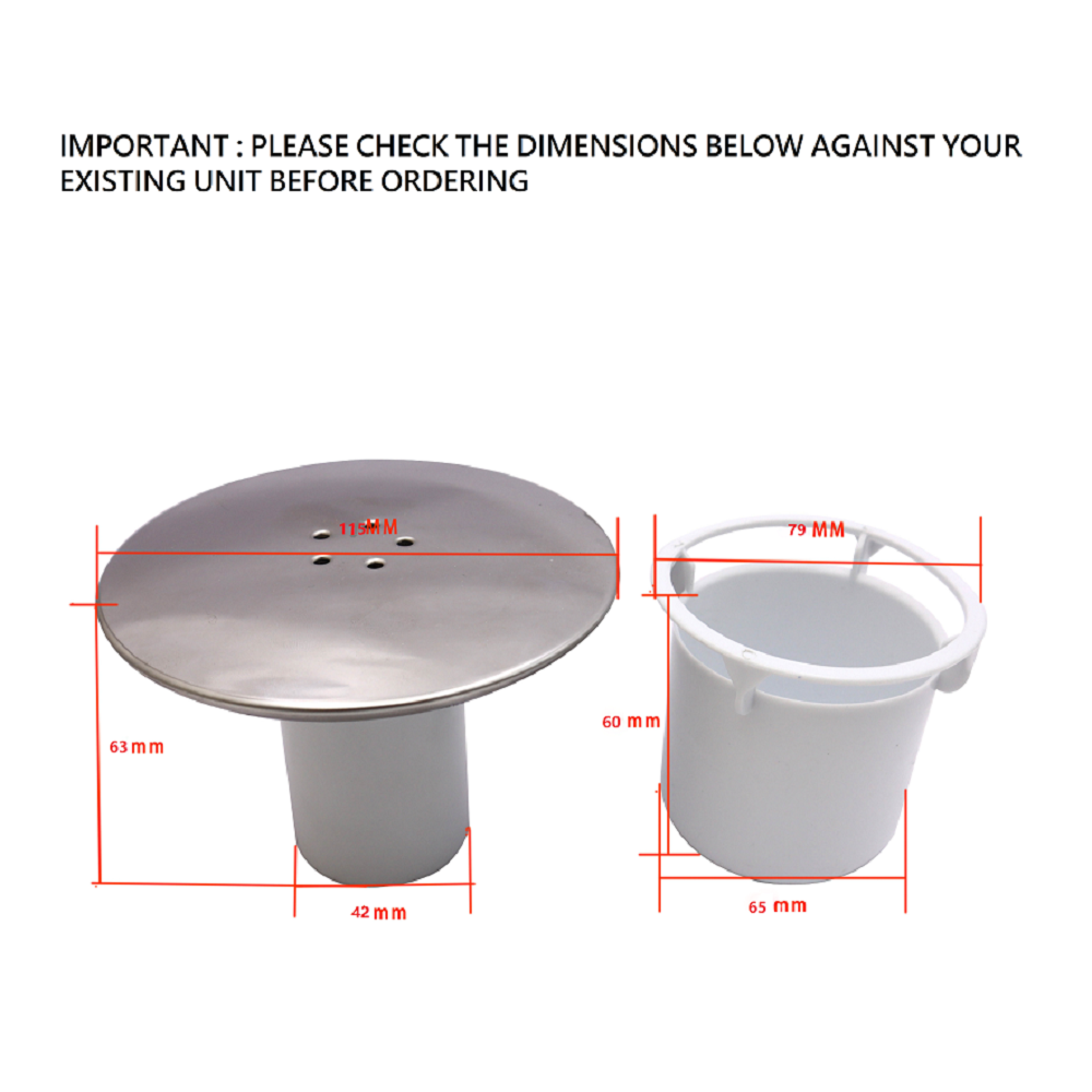 UK Shower Drain Trap Cover Shower Plughole Cover Plug Drain