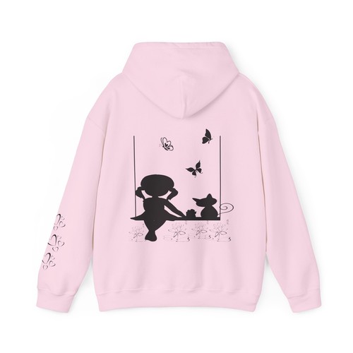 Little girl and cat Unisex Heavy Blend™ Hooded Sweatshirt - 第 44/50 張圖片
