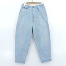 KAPITAL men's 11.5oz denim neem pants ice wash processing zip fly indigo M USED