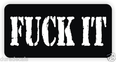 3-pack F**k It Hard Hat Stickers Decals Funny Foreman Safety Helmet Laborer