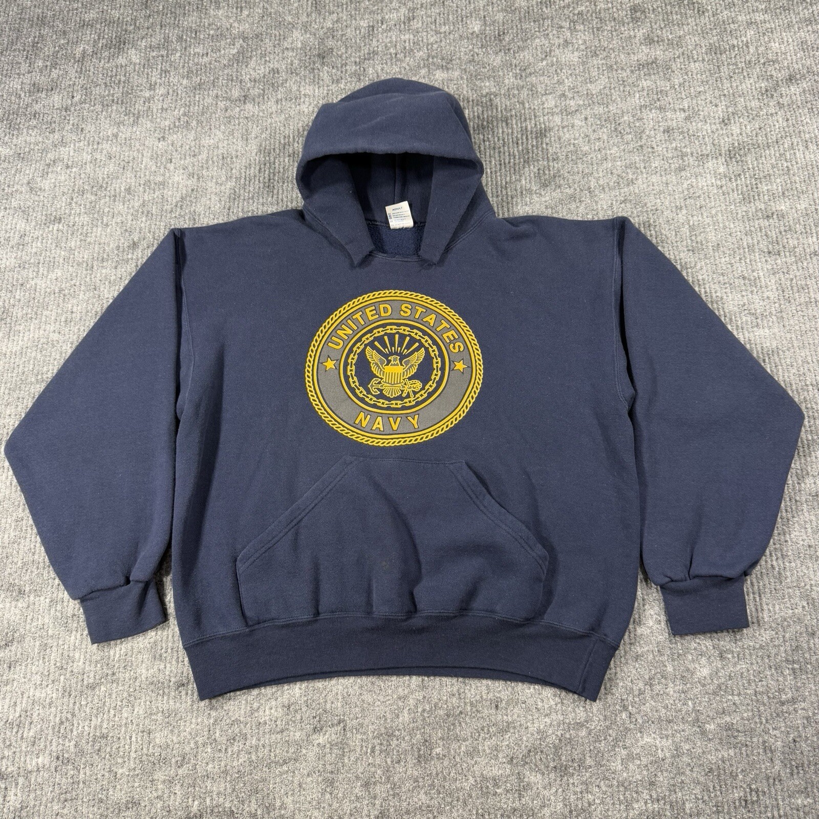 Vintage 90s US Navy Sweatshirt Hoodie Sweater Military USA Made Men’s Sz L