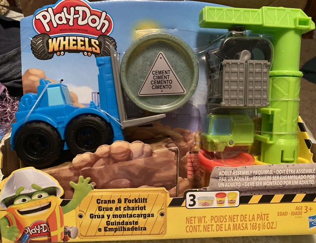 Play-Doh Wheels Crane and Forklift Construction Toys C3 for sale online | eBay