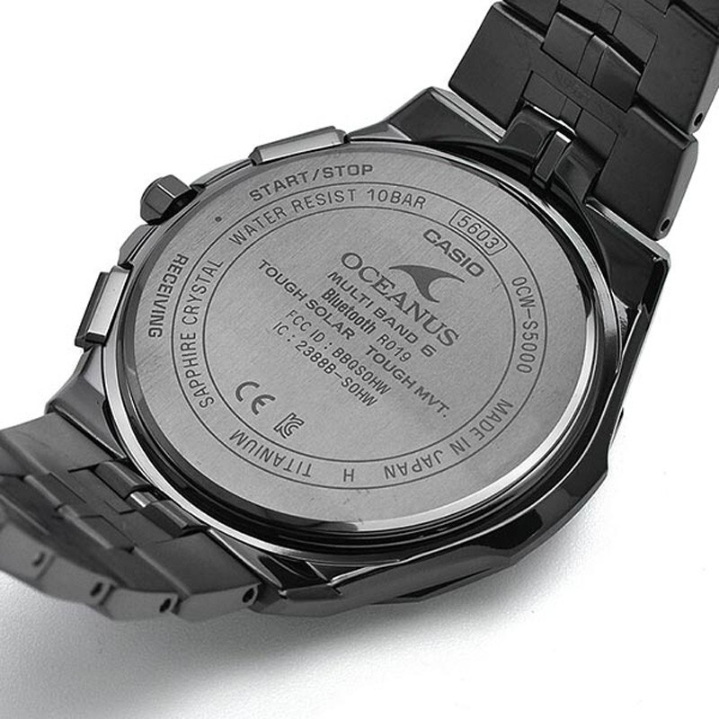 Casio Oceanus OCW-S5000B-1AJF All Black Manta Titanium Solar Casio Oceanus OCW-S5000B-1AJF All Black Manta Titanium Solar
