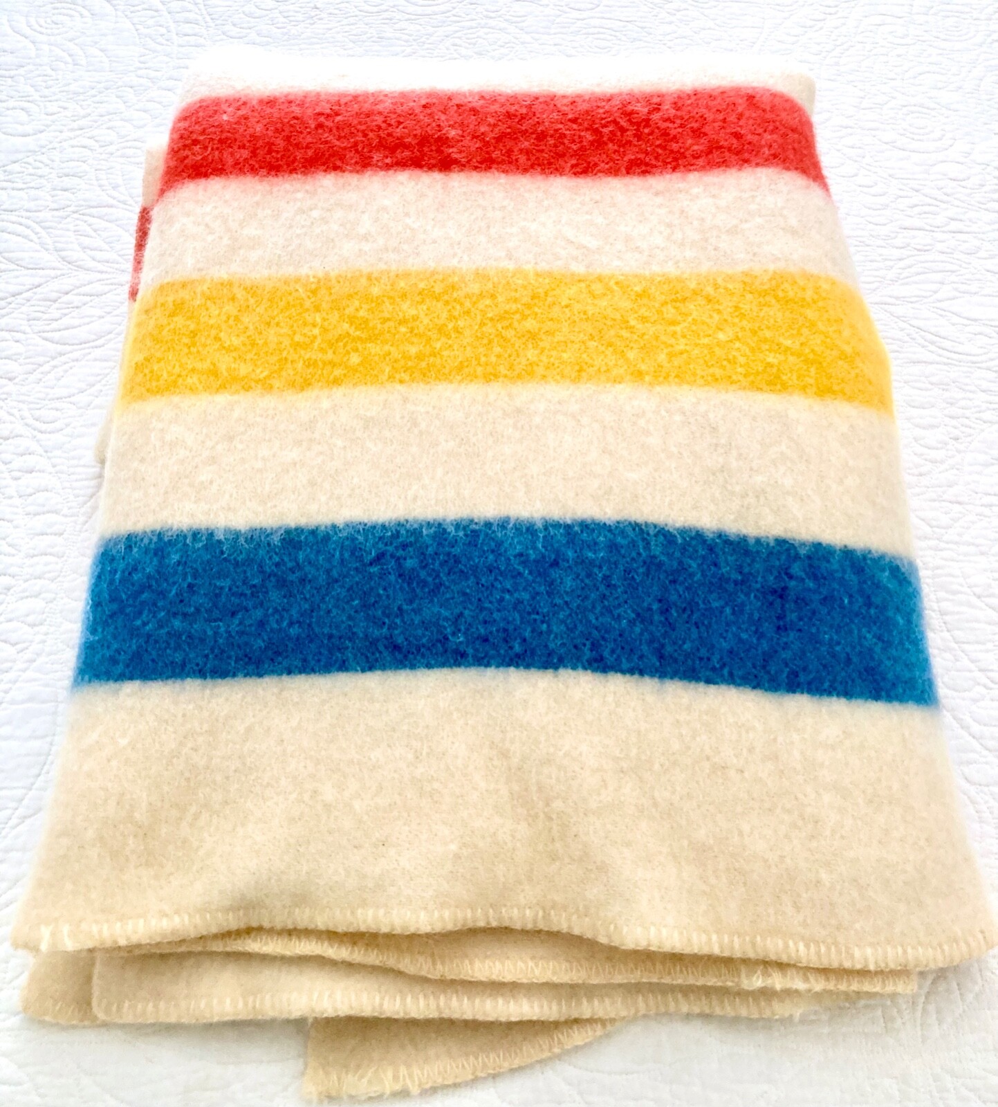 Vintage ORRLASKAN Striped Blanket 100 Pure Wool Approx 70”x80" eBay