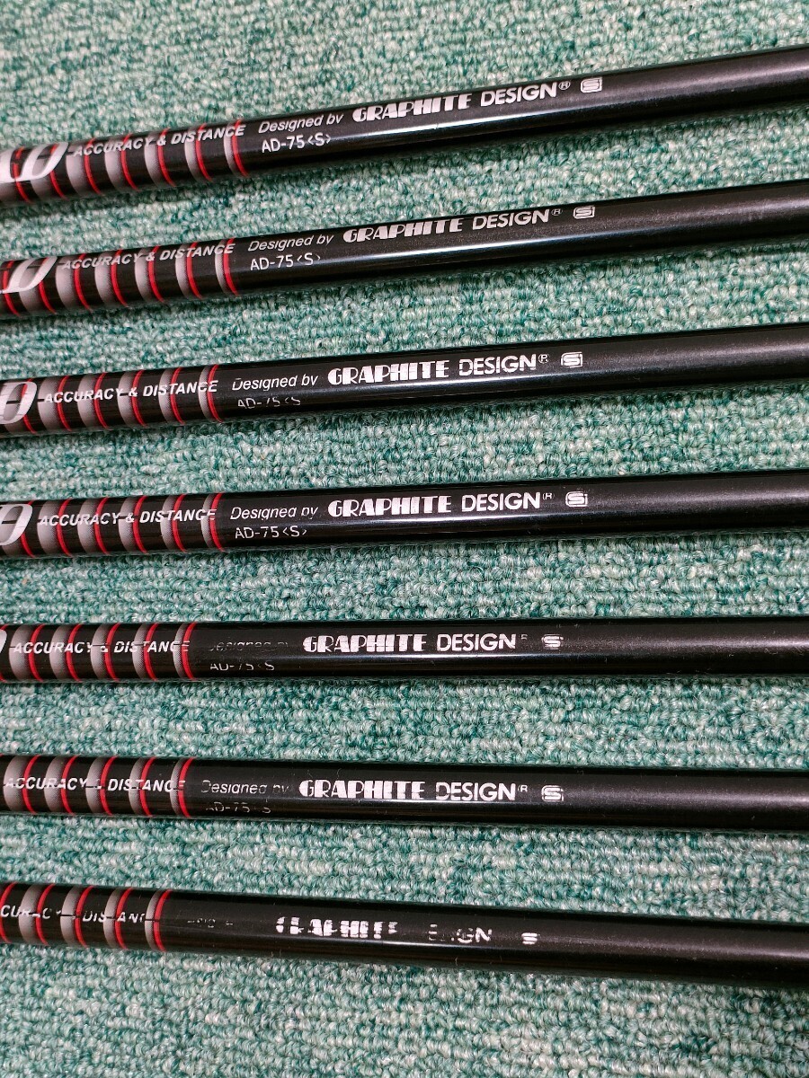 GRAPHITE DESIGN TOUR AD-75S 7pcs Iron Set Shaft Only Flex-S 4-PW