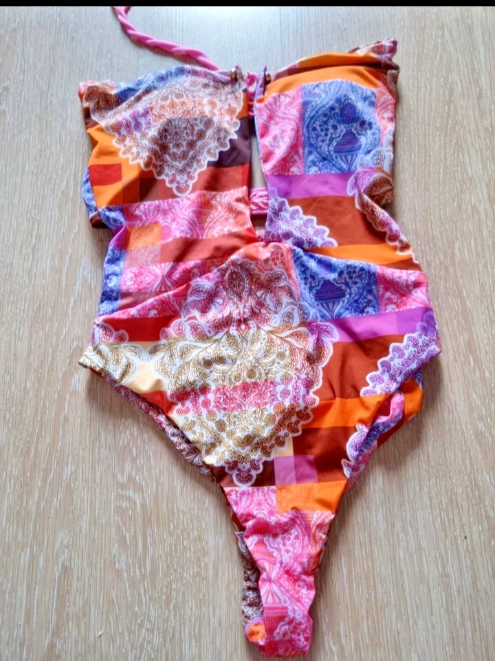 Short Fuck Effek Macramé Rouge Multicolore - Taille 716u, Neuf Avec étiquettes