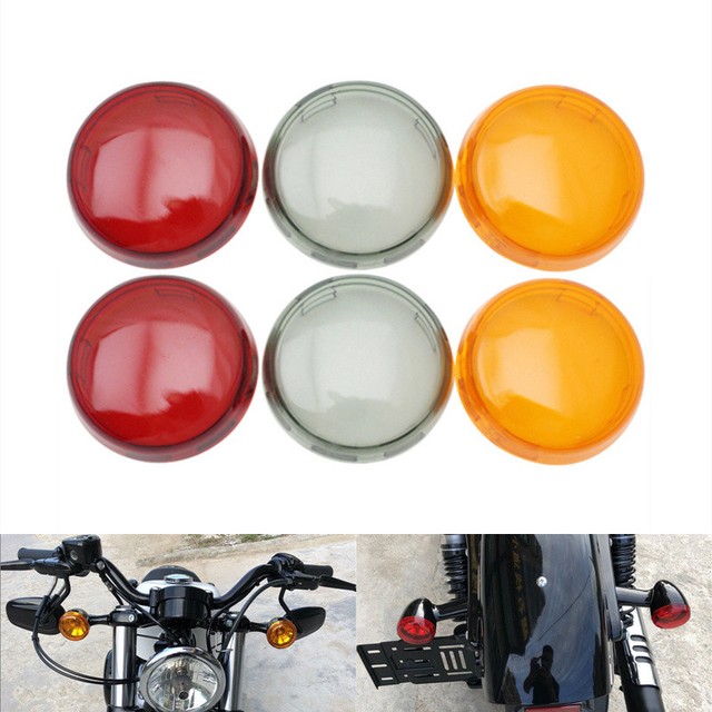 2x Turn Signal Light Lens Cover for Harley Electra Glide Sportster