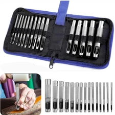 Hand Hollow Hole Punch Set Heavy Duty Round Leather Hole Punch for Watch Belts