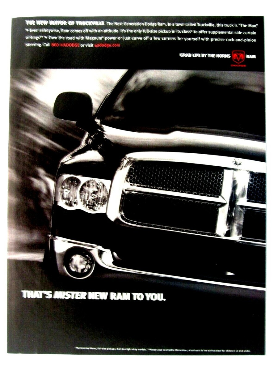 2002 Dodge Ram Vintage That's MISTER New Ram To You-Original