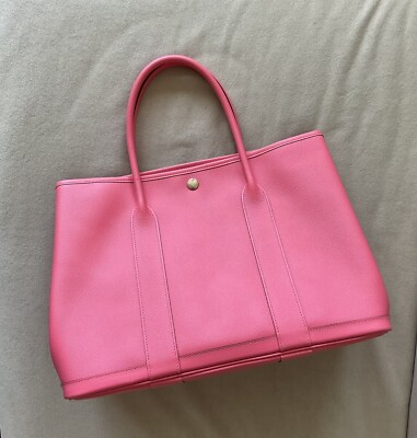 EUC AUTHENTIC HERMES GARDEN PARTY 36 ROSE AZALEA EPSOM PALLADIUM