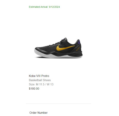Size 11.5 - Nike Kobe 8 Protro Lakers Away | eBay