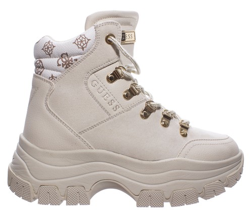 SCARPE SCARPONI STIVALETTO DONNA GUESS FL8BEVFAL12 PELLE BIANCO ORIGINAL AI  2021 | eBay