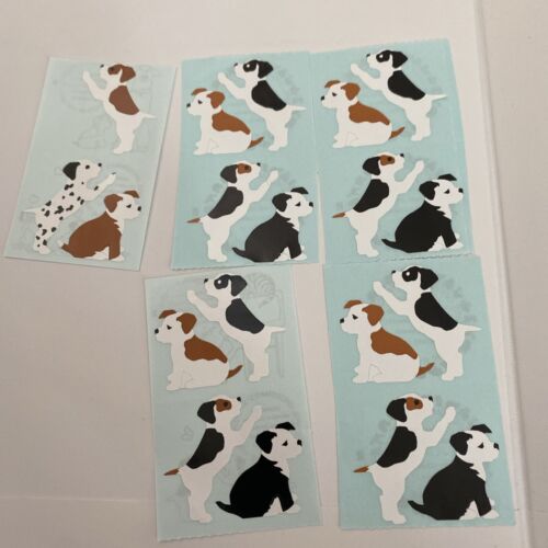 Mrs. Grossman's Stickers - Puppies - Dalmation, Brown Dogs, Pups 1987 Vintage