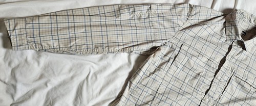 REI Taupe Vented Long Sleeve Outdoor Adventure Shirt Men's Beige Size L Plaid - Picture 8 of 24