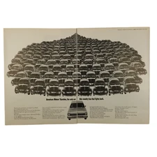 1968 American Motors Rambler Vintage 2 Page Print Ad Only Car That Fights Back