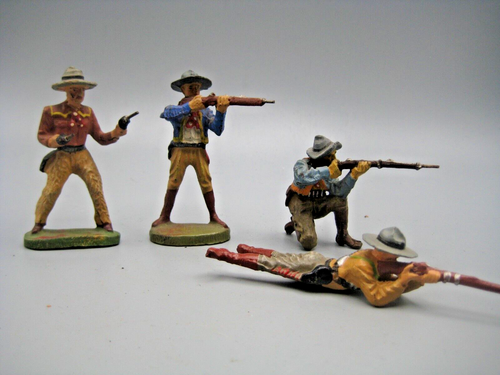 ANCIEN ELASTOLIN INDIEN et cowboy au combat EUR 25,00 - PicClick FR
