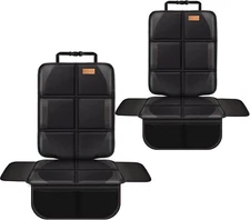 2-Pack Car Seat Protector | Padded, Waterproof, Anti-Slip for Baby & Child Seats