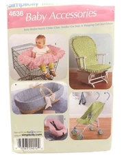 Simplicity 4636 Sewing Pattern Baby Seat Cover Shopping Cart Stroller Car
