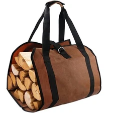 Firewood Log Carrier Bag Heavy Duty Log Tote Bags Holder for Indoor Outdoor Tool