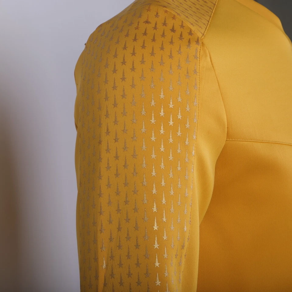 For Strange New Worlds Captain Pike Gold Uniforms Starfleet Blue Red Top Shirts - Image 4 of 4