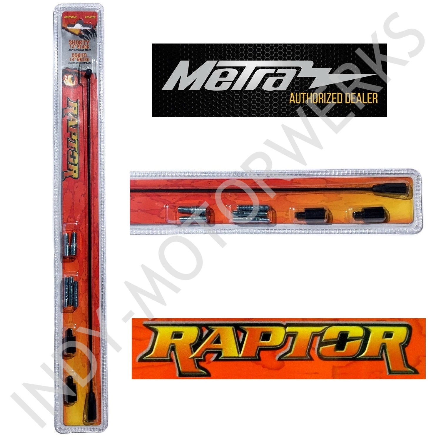 UNIVERSAL 14" FIXED ANTENNA MAST FITS MOST MAKES + MODELS PERFORMANCE BY METRA