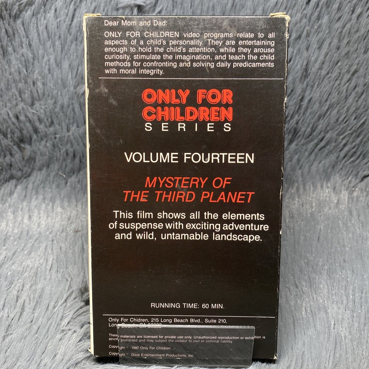Mystery Of The Third Planet VHS 1987 Only For Children Dixie