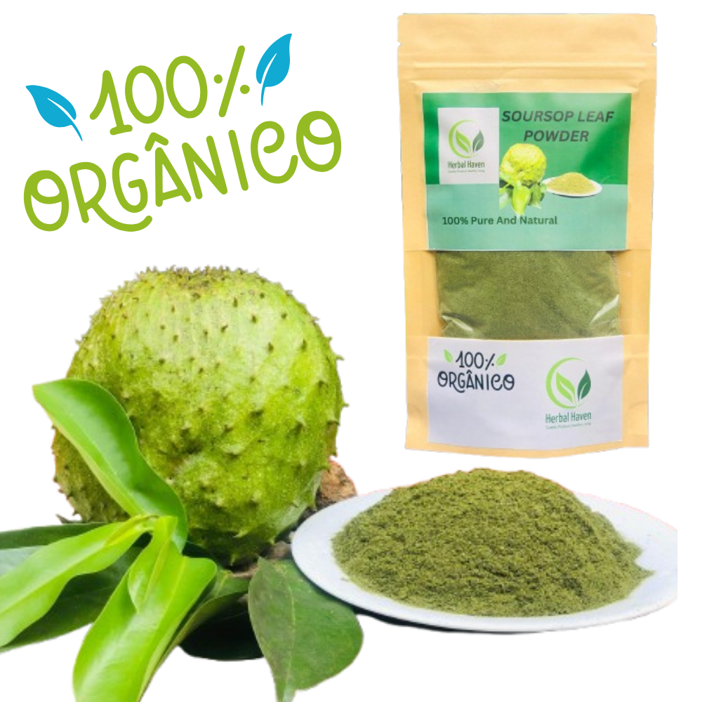 Sun Dried Soursop Leaf Powder Organic Guanabana Graviola Annona Muricata- 30g