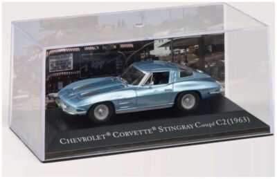 Chevrolet Corvette Sting Ray Coupe C2 - Blue      1/43 Model Car - Altaya / Atla