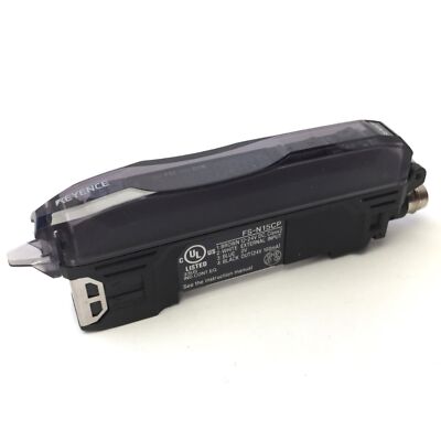 Keyence FS-N15CP Digital Fiber Optic Sensor Amplifier 12-24VDC, PNP, Red LED