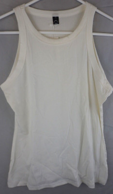 CBR Women's Exclusive Selection Ribbed Tank  White  Size Large Free Shipping