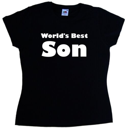 World's Best Son Ladies T-Shirt - Picture 1 of 1