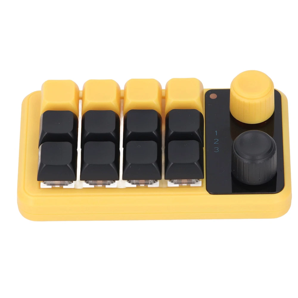 Customizable 12-Key RGB Mechanical Keyboard with Programmable Switches