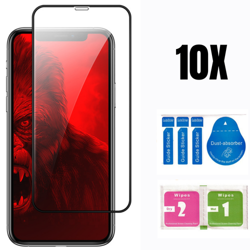 Wholesale For iPhone 12 11 XR Screen Protector Full Coverage Tempered Glass Lot - Picture 16 of 17