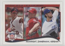 2014 Topps League Leaders Adam Wainwright Jordan Zimmermann Clayton Kershaw 0pp3