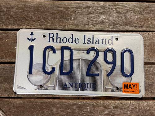 2022 Rhode Island Antique License plate 1CD 290