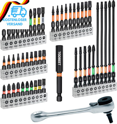 Impact Multi Schraubendreher Bits Set, 52Tlg. Magnetischen S2-Stahl (Torx/Ph/Pz/