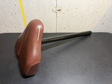 Rad Power Bikes RadRunner Brown Seat and Mounting Pole Rad Runner Saddle Nice