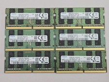 Lot of 6 Samsung 16GB 2Rx8 PC4-2400T Laptop RAM. Clean Pulls, Tested Good.