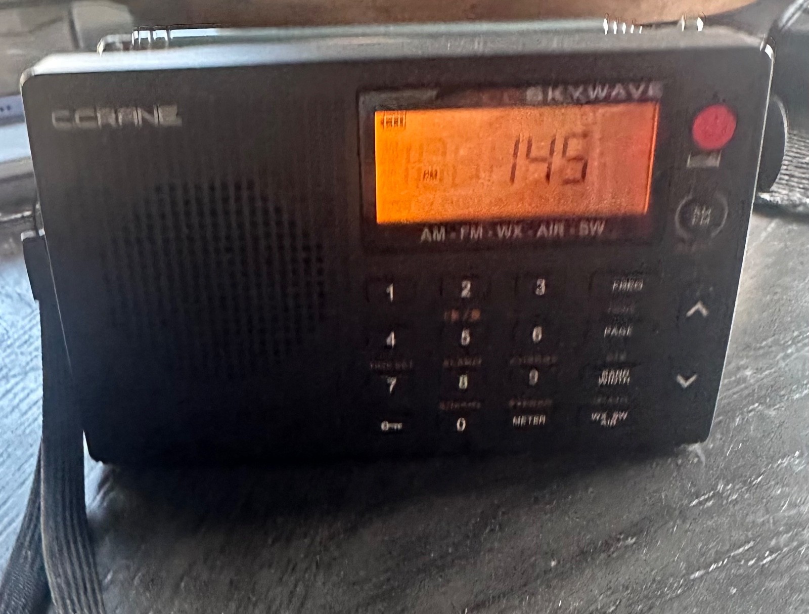C. CRANE SKYWAVE  WEATHER/AM/FM/   SHORTWAVE RADIO