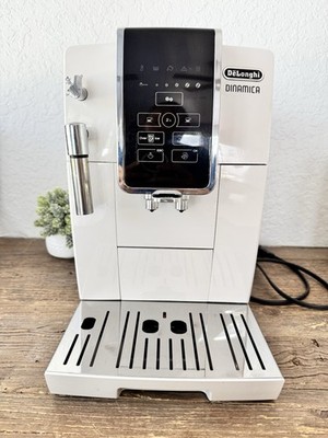 DeLonghi Dinamica ECAM35020W Automatic Espresso Coffee Machine White Tested