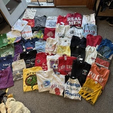 Lot Of 44 Vintage Reseller Bundle Wholesale T Shirts 80s 90s Y2K Graphic Logo