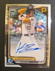 KONNOR GRIFFIN 1ST AUTO ON CARD AUTOGRAPH 2024 BOWMAN DRAFT CHROME PIRATES CPAKG