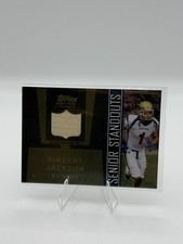 2005 Topps Draft Picks Vincent Jackson Senior Standouts Patch Gold 1/10 #SS-VJ