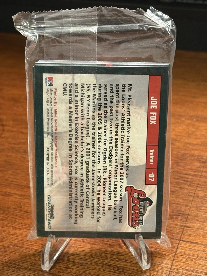 Juego de equipo Great Lakes Loons Clayton Kershaw 2007 *sellado* Foto 2 de 2