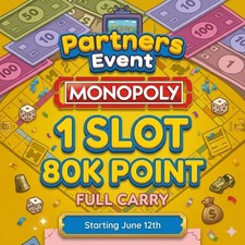 MONOPOLY.GO - PARTNERS EVENT June 13-18th - 1 Slot FullCarry 80k Points 24h Rush