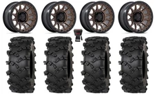 Fuel Piston 15" Wheels Bronze +10mm 33" Outlaw M/T Tires Polaris Ranger XP 9/1K