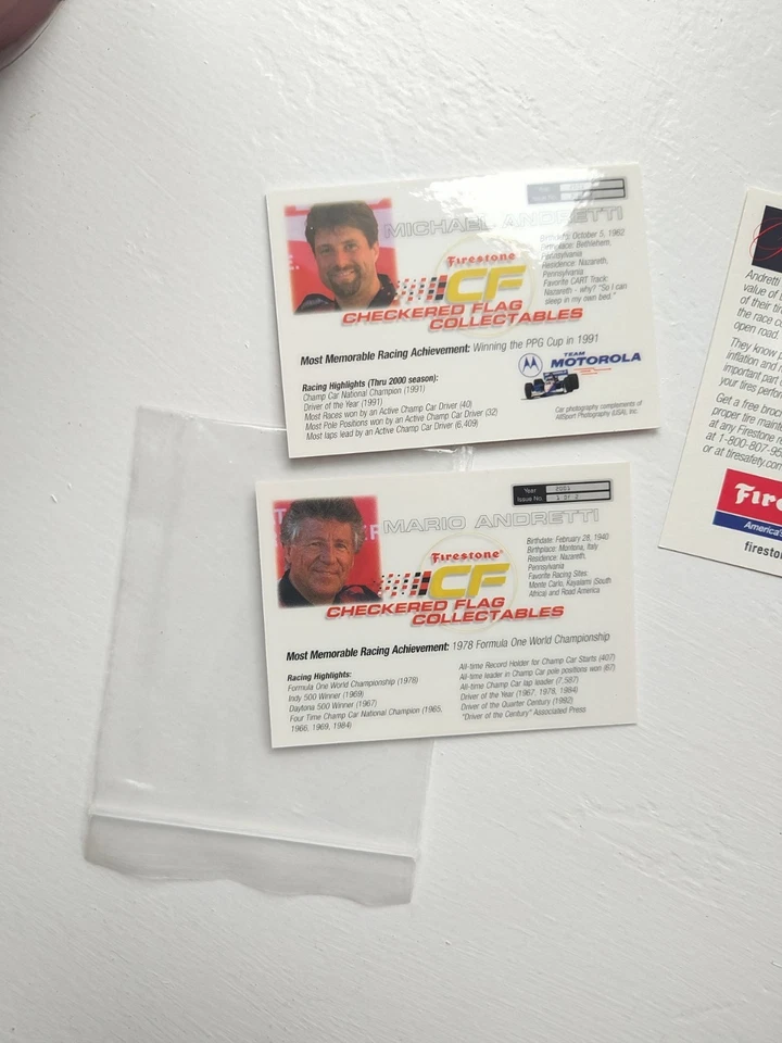 Vintage Checkered Flag Collectibles 2001 Andretti Mario Michael Indy Car Cart - Image 3 of 4