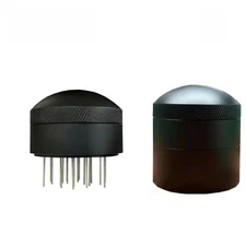 1PC Rotatable Espresso Coffee Stirrer Needle Distribution Tool with Base Barista