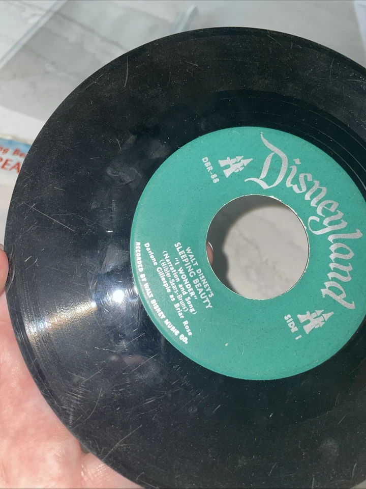Disney's Sleeping Beauty "Once Upon A Dream" 45 RPM Record w/Sleeve  DBR-88 - Image 4 of 4