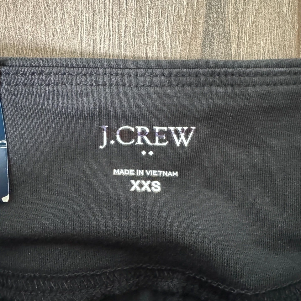 J.Crew Full Length Everyday Leggings WMNS 2XS Black Low-Rise Slim Wide Waistband - Image 4 of 4